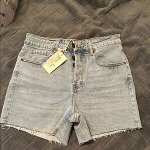 Grace & Lace Light Blue Jean Shorts size 8